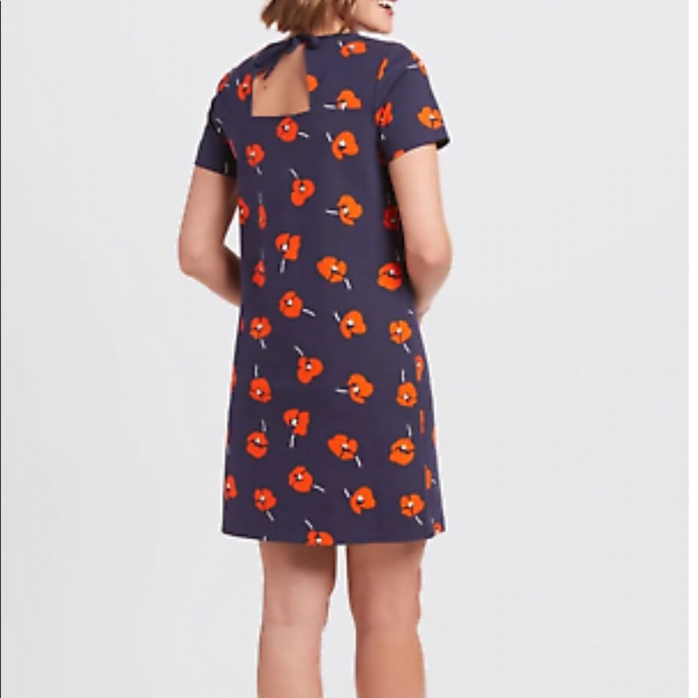 Draper James Women's Navy Orange Poppy Shift Dress